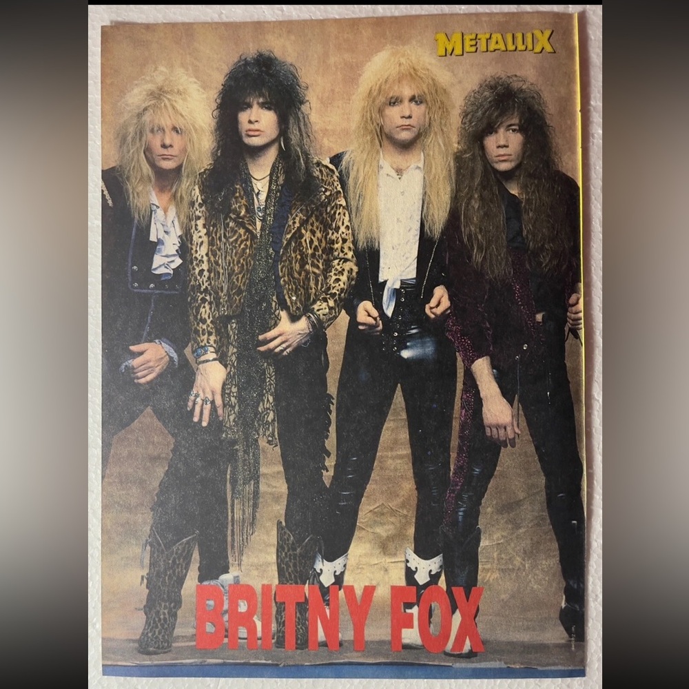 Britny Fox Band Pinup